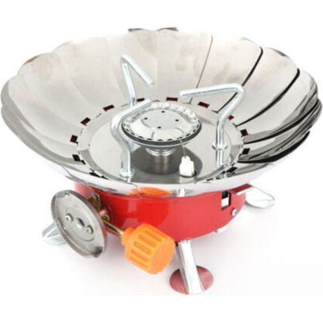 Mini brûleur à gaz d'extérieur, Mini cuisinière à gaz pliable Portable 2800W, cuisinière de camping à gaz, coupe-vent, avec allumage piézo