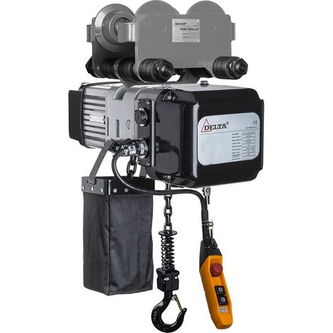 DELTA Elektrischer Kettenzug DTY mit Handfahrwerk - 400V - Tragkraft 5,0t Hubhöhe 10m 2 Geschwindigkeiten