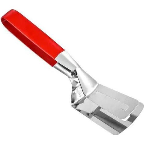 1 pince à barbecue, acier inoxydable, multi-usage, 240 mm, pour viandes, poissons et crêpes, cuisine intérieure ou extérieure (1/4)