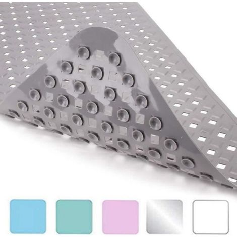 1 Tapis de bain, PVC antidérapant, ventouses, massage, baignoire (1/4)