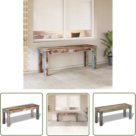 vidaXL Bank Altholz 110x35x45 cm (1/5)
