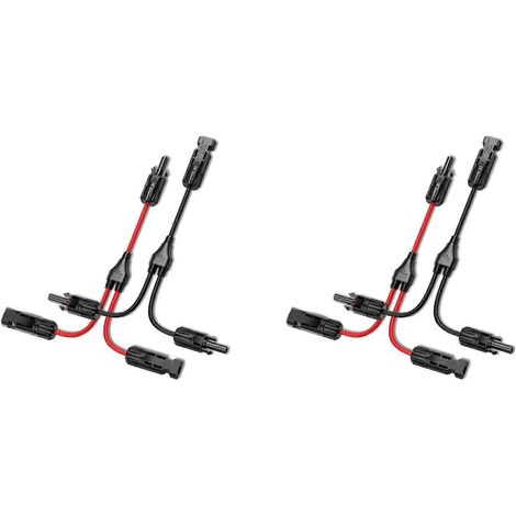 4x Solar-Y-Verbinder, Solarkabel-Paralleladapter (Paar) für Solarmodule, Kabelstecker-Werkzeugset (1/5)