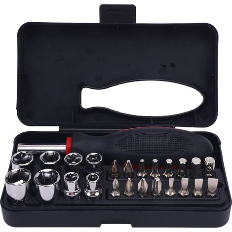 Kit de 25 pièces pour réparations DIY en carbone avec boîte de rangement portable, solution complète pour l'électronique et l'assemblage. (1/4)