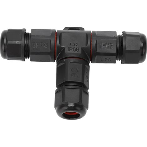 Connecteur fil 3 voies 380V 25A IP68 étanche à visser pour câble 6-12mm², pour navire aviation 3 broches (1/5)