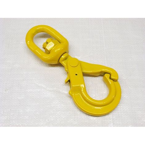 Swivel Self Locking Hook Grade 80 7MM (G80 2T Autolock Chain Lifting Component) (1/2)