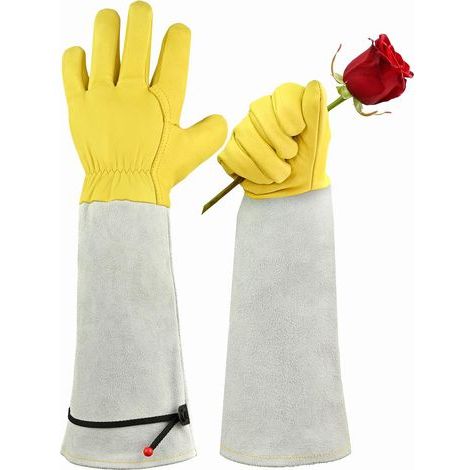 Gants de Jardinage avec Protection des Avant-bras - Résistants aux Épines-L (1/5)