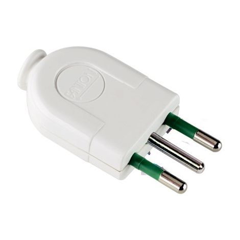Spina italiana 2P+T 10A modulare EASYFME80015 compatibile Vimar