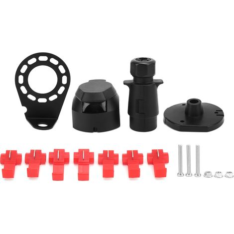 Kit de connecteur pour prise de remorque 7 broches 92x50mm universel en fer durable résistant à la corrosion (1/5)