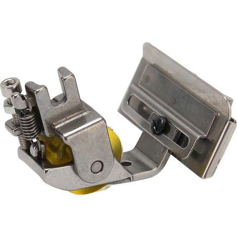 Pied presseur caoutchouc largeur réglable acier anti-rouille pour tissus fins, patte à lacets, accessoire machine à coudre, remplacement précis. (1/5)