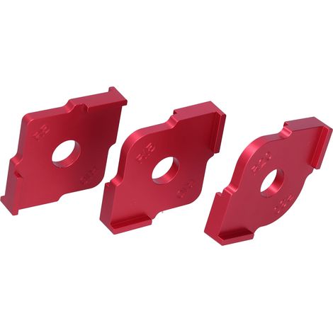 Gabarit QuickJig pour rayon d'angle (lot de 3) : outil de positionnement et de découpe en demi-cercle pour le travail du bois. (1/5)