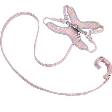 Harnais et laisse pour chien, gilet d'entraînement réfléchissant, collier de poitrine ajustable, orange fluo, taille L (1/5)