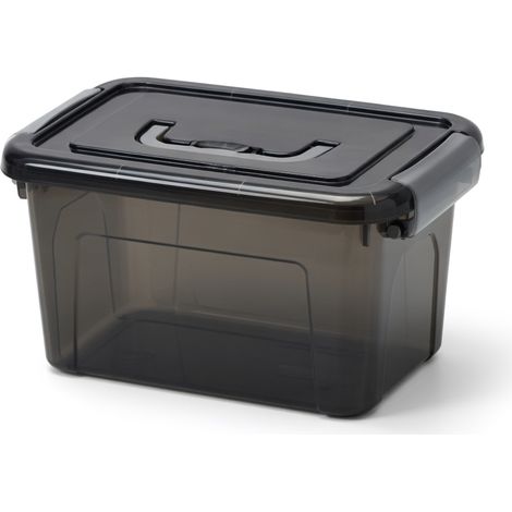 Coffre de rangement etanche PP avec couvercle et poignee – petit (1/5)
