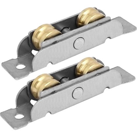 64mm Länge 12mm Durchmesser Doppelrollen Schiebefensterflügelrolle 2st (c1b154af150c5c3f2462d267a... (1/4)