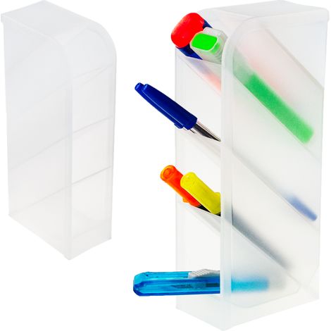 TG77669 organizer da scrivania, cassetta degli attrezzi, supporto per penne, matite, pastelli, scomparti (1/5)