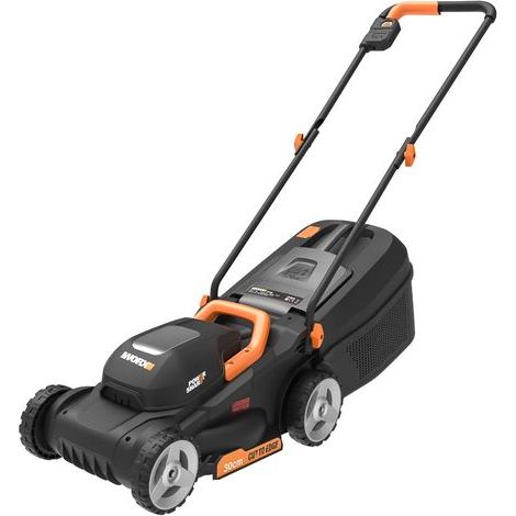 WORX ? AKKU-RASENMÄHER 20V-4AH ? WG730E ? 30CM ? BIS ZU 200M MIT EINER LADUNG (SCHNEIDET BIS ZU KANTEN, 3 POSITIONEN, (1/2)