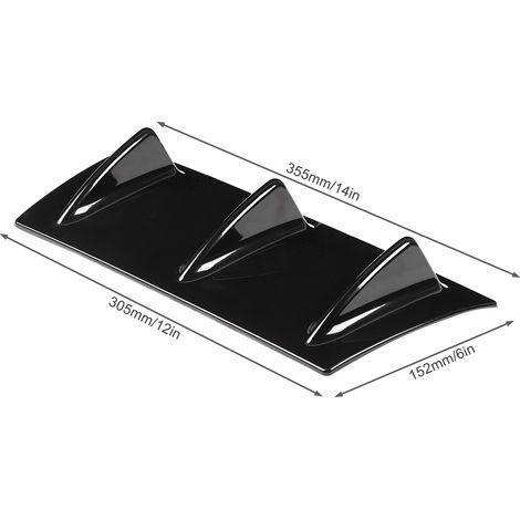 Kühlergrill und Stoßstange aus Aluminiumlegierung mit schwarzem Rautenmuster (6x12mm) (1/5)