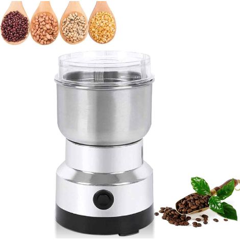 Moulin à Café Électrique - Broyeur Alimentaire Acier Inoxydable - Pour Grains Épices Noix Céréales - 1 Pièce (1/5)