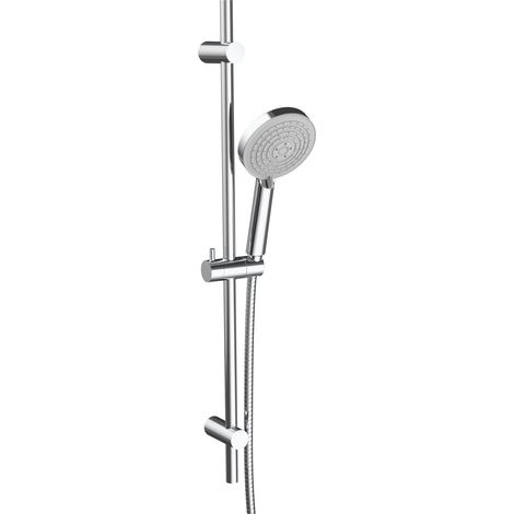 JTP Ren Shower Slider Rail Kit with 3 Function Shower Handset - Chrome (1/2)