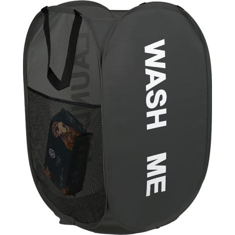 Cesto portabiancheria pieghevole, cestini portabiancheria a scomparsa, sacco portabiancheria, cesto portabiancheria sporca con manico per bagno, camera da letto, lavanderia, cameretta dei bambini, via (1/5)