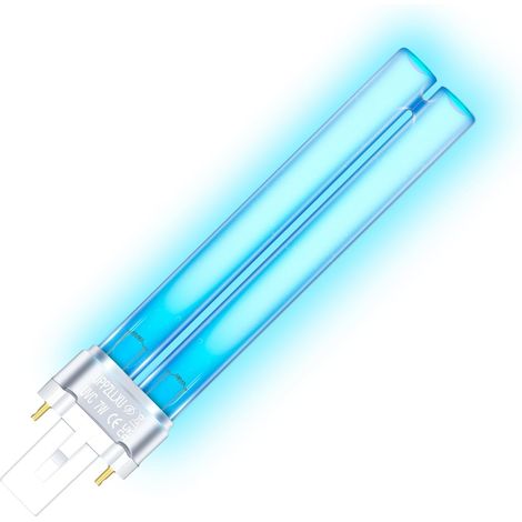 7W Ampoule de Remplacement UVC G23 PLS, pour Clarificateur Bassin, Filtre UVC, Élimine Bactéries, Algues Efficacement pour Aquariums, Étangs