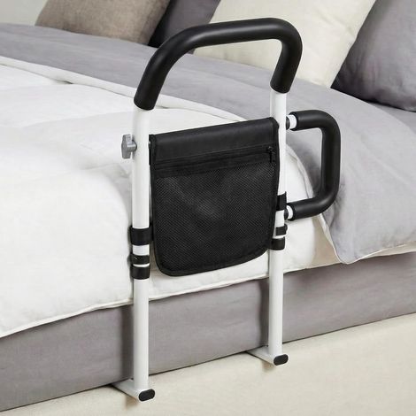 Barriere Lit, Barrière De Lit avec Poches De Rangement Et Poignées Latérales Amovibles, Barriere De Lit avec Une Capacité De Charge De 300 Livres (1/5)