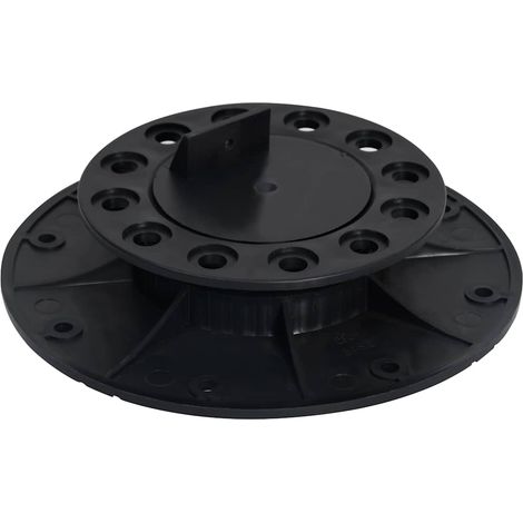 Pieds de terrasse réglables pour planches en polypropylène noir 25-40 mm lot de 10 (1/5)