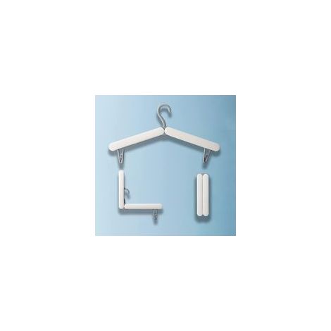 (Gris)Cintres de Pliables Voyage, Cintres Pliables, [3 Pièces] Cintres de Voyage, Cintres de Voyage Portables avec 2 Clips, Gain de Place, pour Maison, Hôtel, Voyages (1/5)
