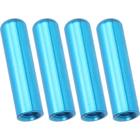 10 broches de montage en alliage d'aluminium, supports de batterie bleus légers pour voiture RC Tamiya TT01 (mise à niveau) (1/5)
