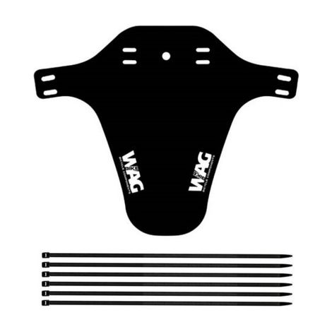 PARAFANGO BICI WAG ANTERIORE PER FORCELLA PARASCHIZZI FLESSIILE PER MTB BICICLETTA BIANCO NERO Ecovelo (1/4)