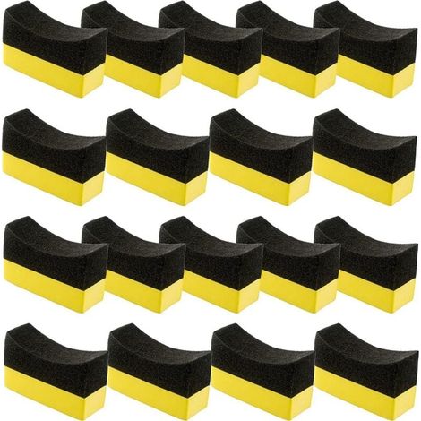Set di 18 tamponi applicatori per pneumatici auto, finestrini e acciaio verniciato (1/4)
