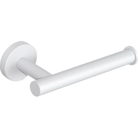 Porte Papier Toilette Mural, Derouleur Support Rouleau Papier Toilette en Acier Inoxydable SUS304 pour Salle de Bain et Cuisine, Blanc (1/5)