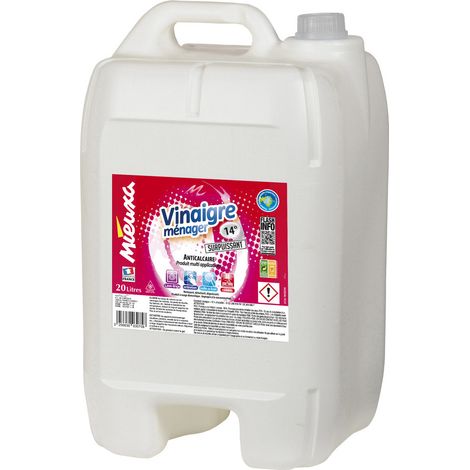 Vinaigre ménager surpuissant 20 L – Produit d'entretien pour cuisine – Performance optimale pour usages intérieurs et extérieurs (1/3)