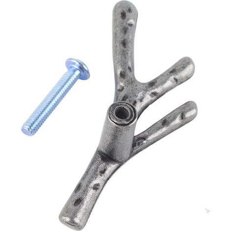 Möbeltürgriff aus massiver Zinklegierung, schlichtes Design, Astform (68 Silber) (1/5)