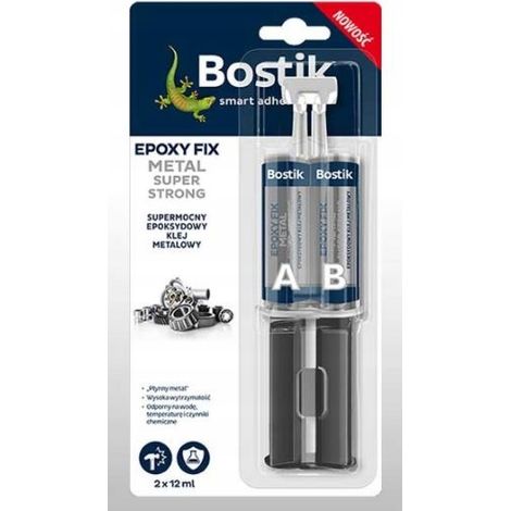 Colle époxy Bostik Fix Metal Super Strong pour métal, 2 x 12 ml (1/2)