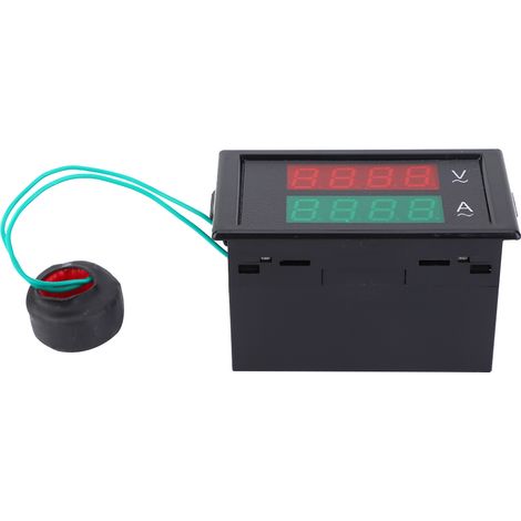 Digitales Volt-Amperemeter mit Doppelanzeige, AC80-300V AC0-100A Spannungs- und Strommesser (1/5)