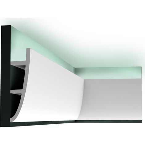 Perfil de iluminación moderno - Orac Decor - L200xP5xH18cm - C374 (1/4)