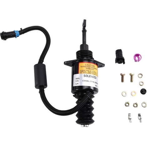Électrovanne de coupure de flamme 24 V C59AL-59AL204+B pour Shantui SD Doze, Shangchai Diesel C6121 (1/5)