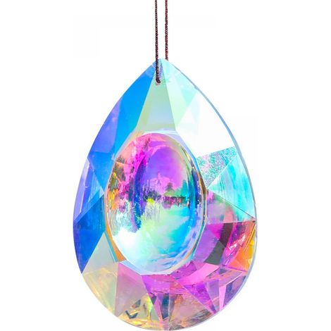 Prisme Cristal - 63 mm - Accroche Fenêtre Créateur d'Arc-en-Ciel - Pour Intérieur Extérieur Voiture - 1 Pièce (1/5)