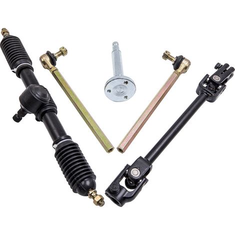 Maxpeedingrods – Crémaillère de direction assistée pour karting 110cc-140cc – Ensemble avec biellette et tige ajustable – Longueur 33-35 pouces (1/5)