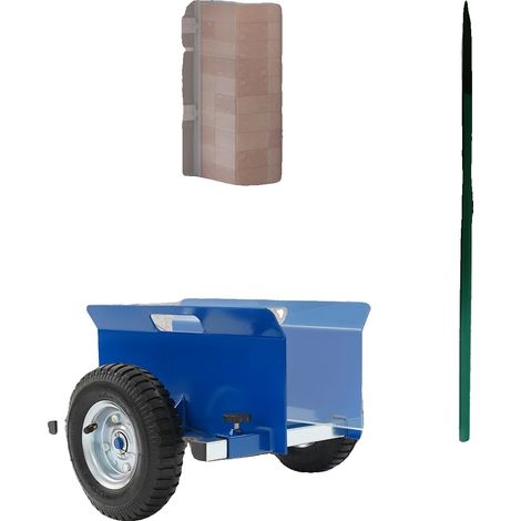 Carro para paneles, capacidad de carga de 500 kg, abrazadera ajustable, color azul. (1/5)