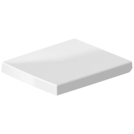 Tapa de inodoro DU Vero con bisagras SoftClose de acero inoxidable, blanco (1/3)