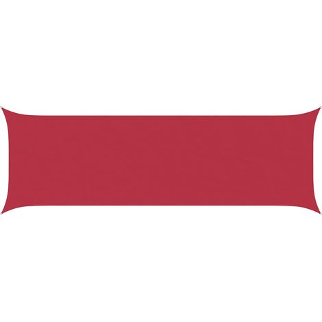Sun Shade Sail Red 6 x 2 m 100% Polyester Oxford vidaXL