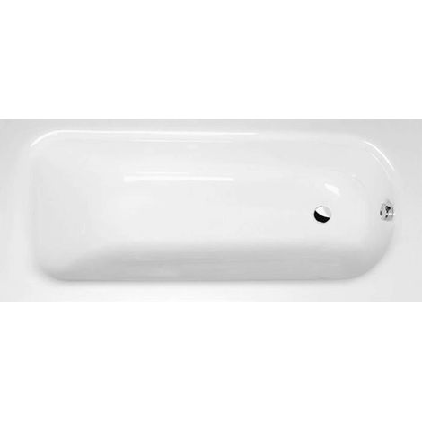 Polysan Bañeras - Bañera rectangular LAURA, 160x70x39 cm, blanca 24611