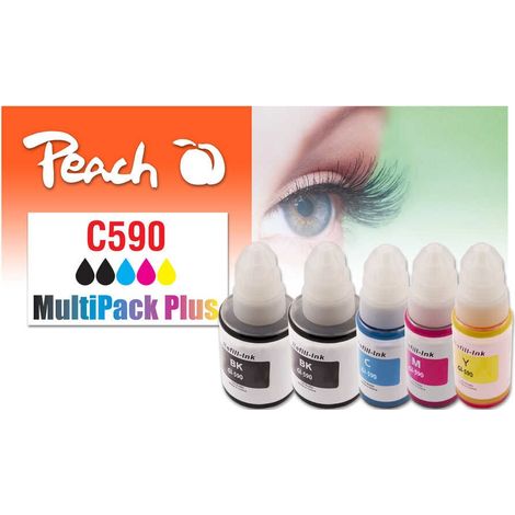 Peach Patrone Canon CISS GI-590 MultiPack Plus remanufactured (PI100-441)