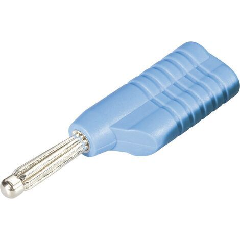 Fiche banane Schnepp S 4041 L bl mâle, droit Ø de la broche: 4 mm bleu 1 pc(s) (1/4)