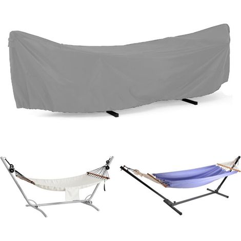 Housse de hamac en polyester imperméable pour support de hamac arqué de 4,27 m (14 pi), gris