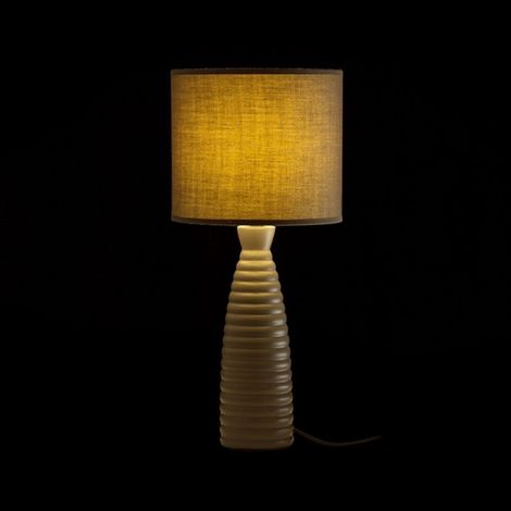 Lampadario LAURA da tavolo grigio beige 230V E27 28W