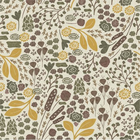 Komar Wandtapete - Wild Fields - 250 x 250 cm - Vlies Digitaldruck - Naturmotiv