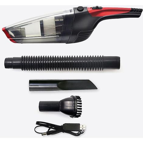 Akku-Handstaubsauger fürs Auto mit LED-Licht, starker Saugkraft, tragbar, Mini-Staubsauger, Tischstaubsauger, wiederaufladbar