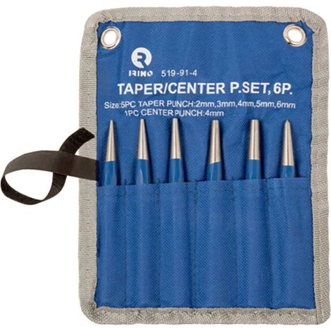 Herramientas de impacto irimo octagonal conical punches 6 piezas ergonómico duradero
